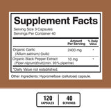American Standard Supplements polvo de ajo, visual de concentración