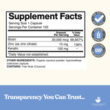 American Standard Supplements cápsula vegana en mano, fácil de tomar y cómoda