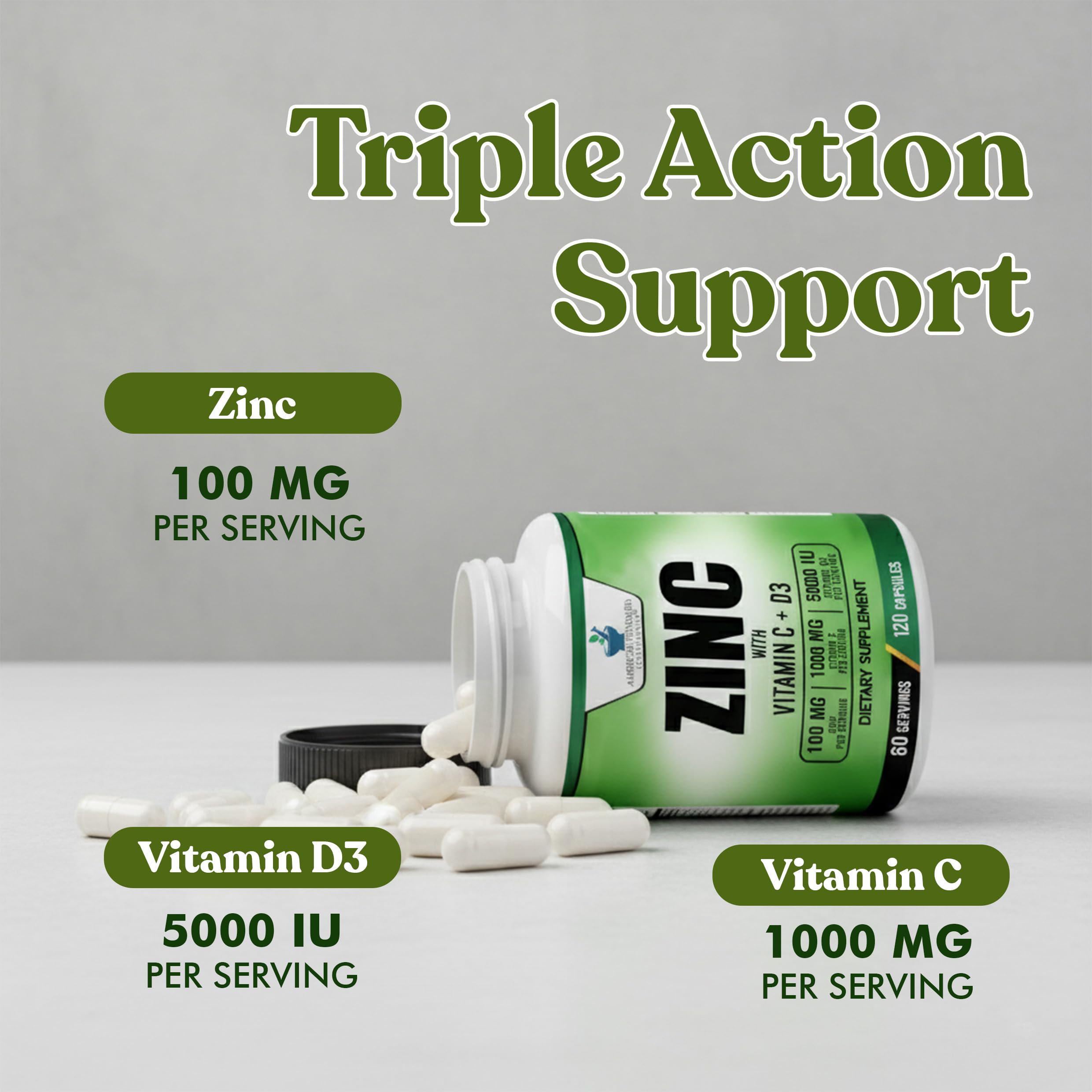 American Standard Supplements primer plano de etiqueta con dosis y composición