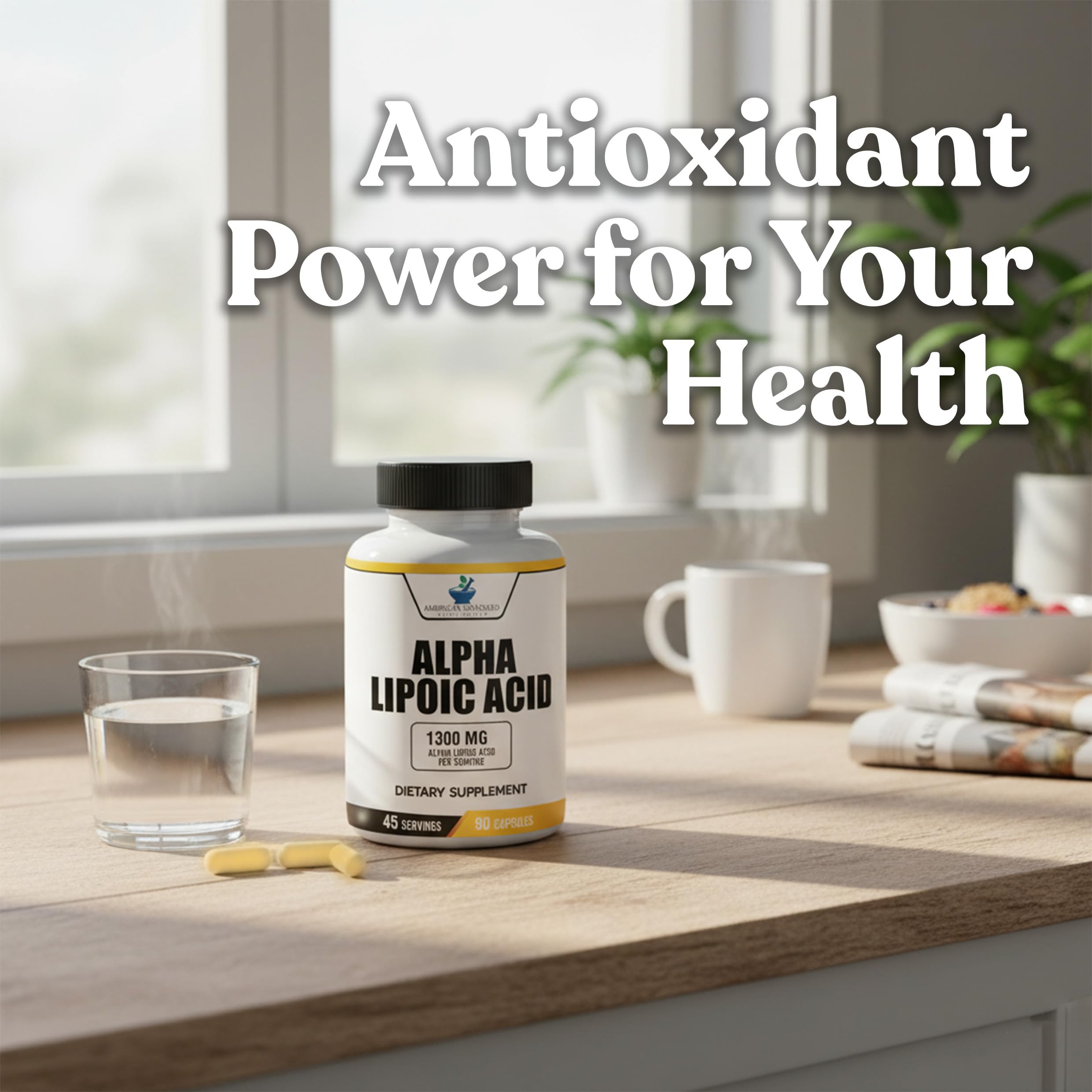 American Standard Supplements etiqueta con información nutricional y manufactura USA