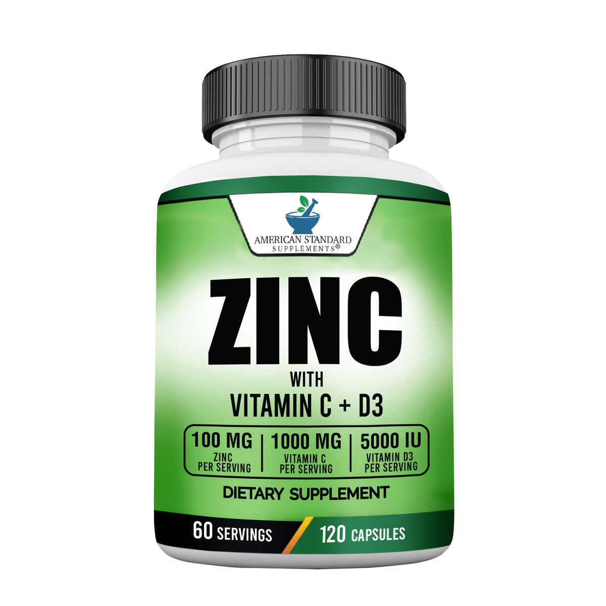American Standard Supplements envase frontal mostrando la etiqueta clara y beneficios
