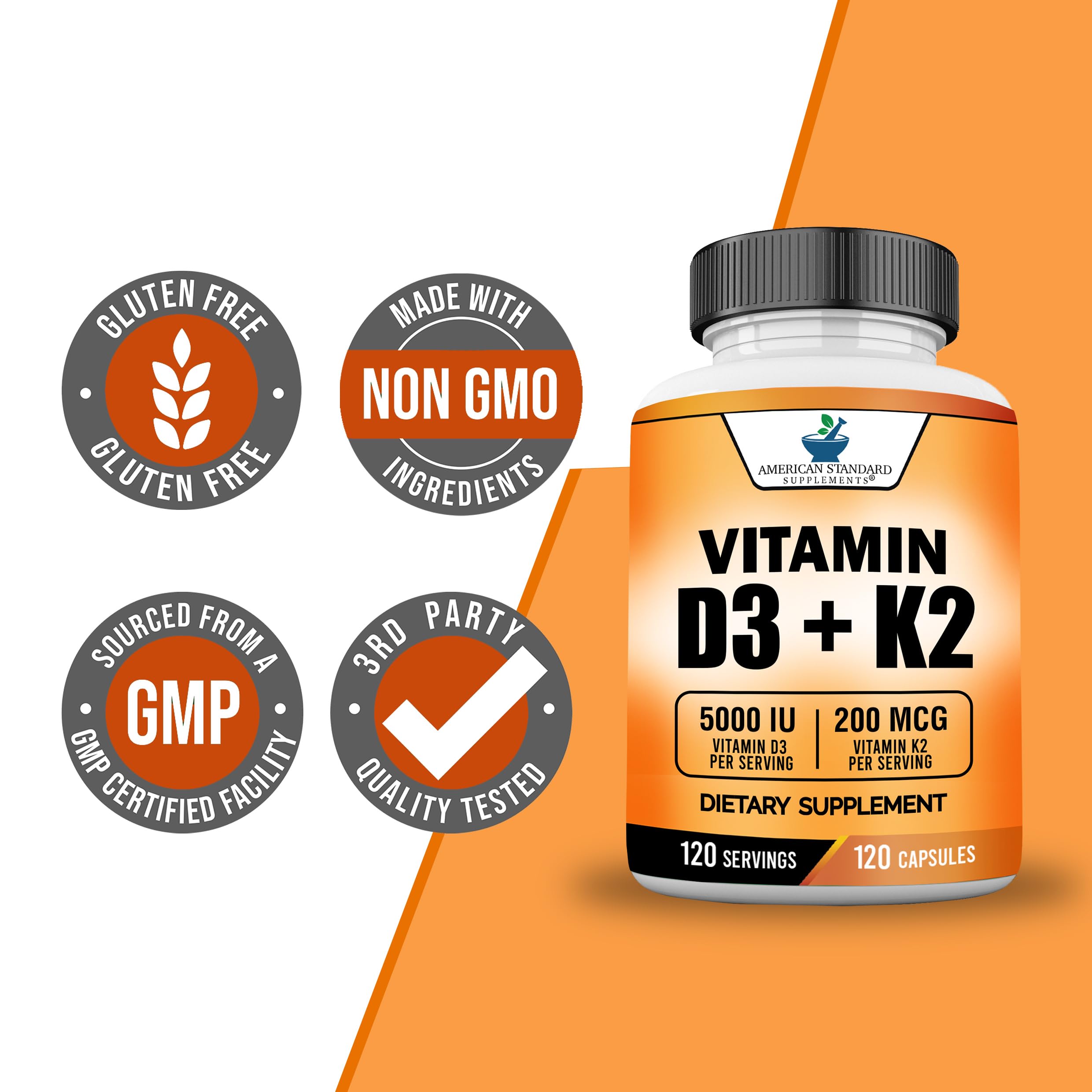 American Standard Supplements frasco junto a desayuno para uso con comidas