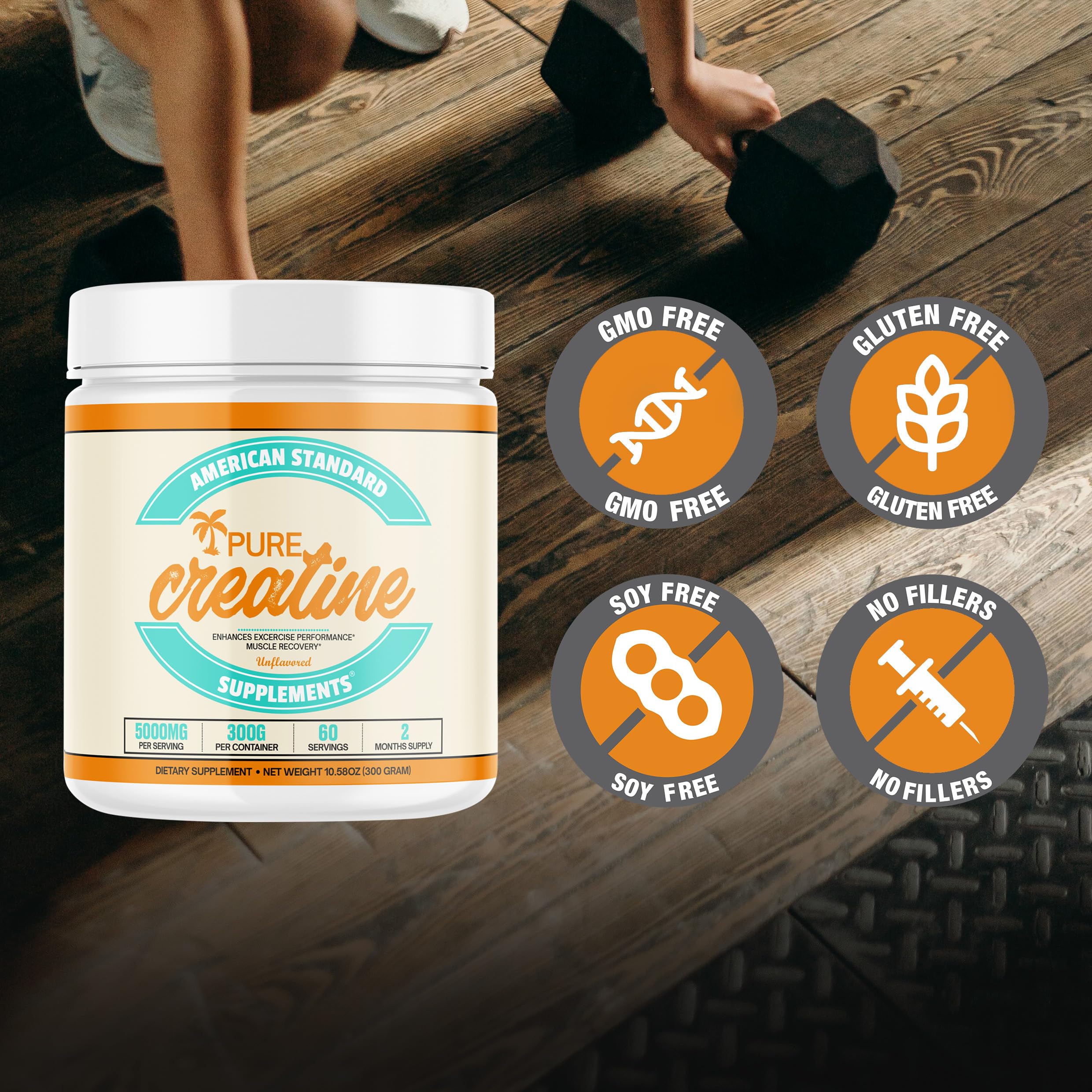 American Standard Supplements en uso en gimnasio, práctico para rutinas de entrenamiento