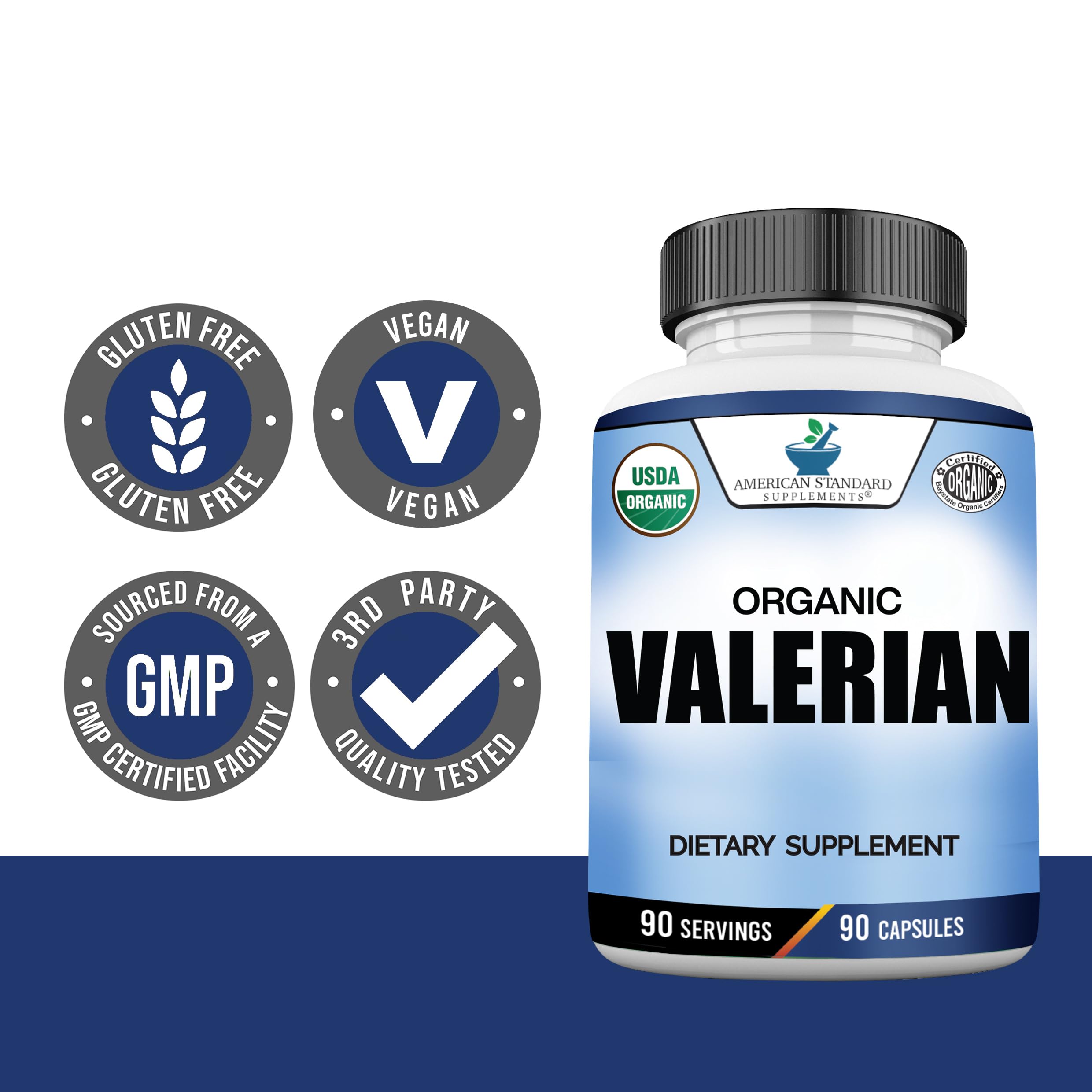 American Standard Supplements cápsula junto a monedas para comparar tamaño y portabilidad