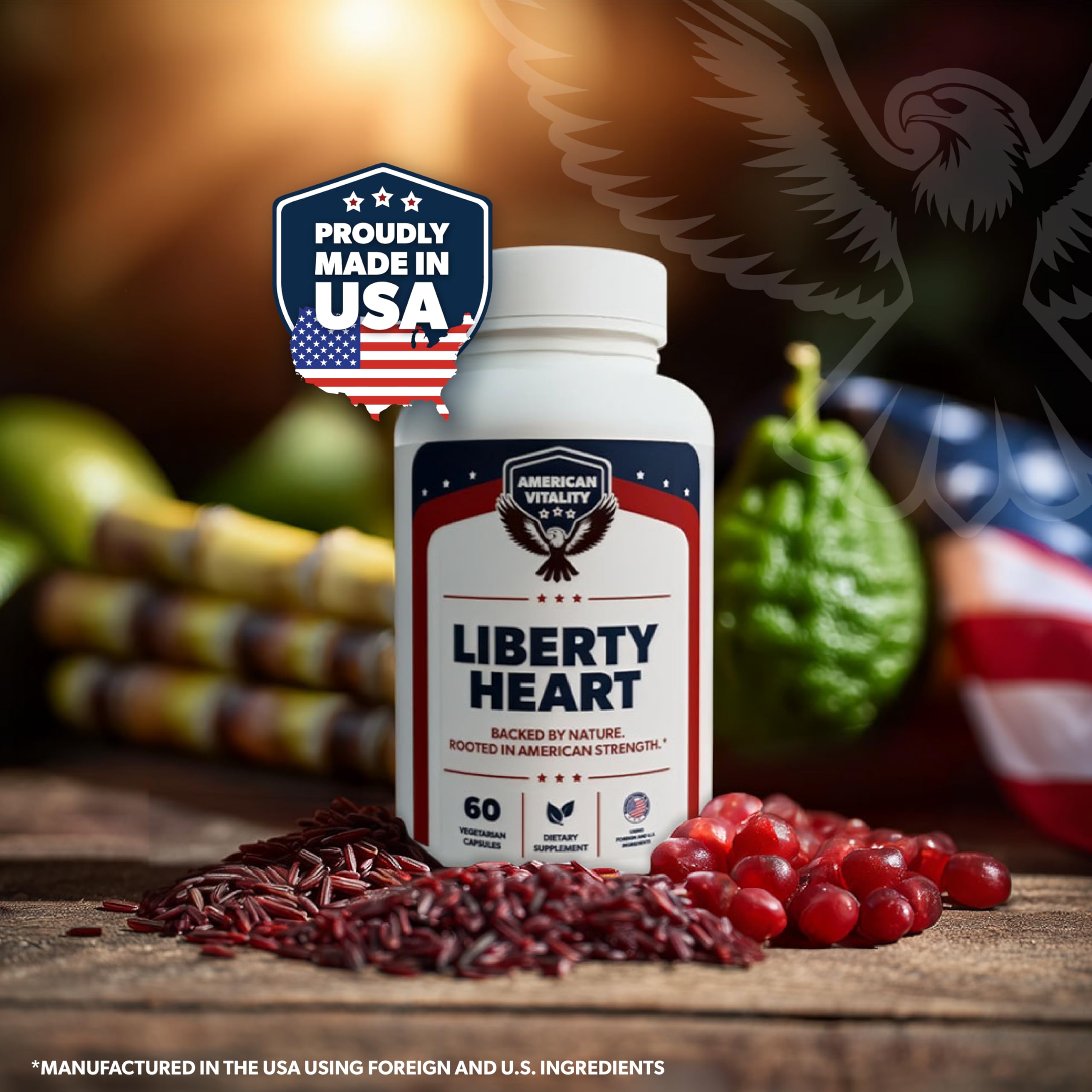 AMERICAN VITALITY botellas en ambiente de cocina promoviendo uso diario