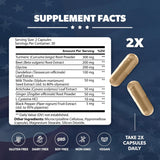 AMERICAN VITALITY detalle de etiqueta mostrando ingredientes clave y certificaciones