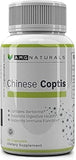 AMG Naturals frasco de Coptis chinensis mostrando empaque claro y ventajas de pureza