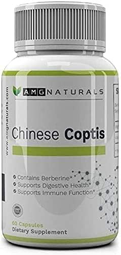 AMG Naturals cápsula de goldthread en primer plano para apreciar textura y dosificación