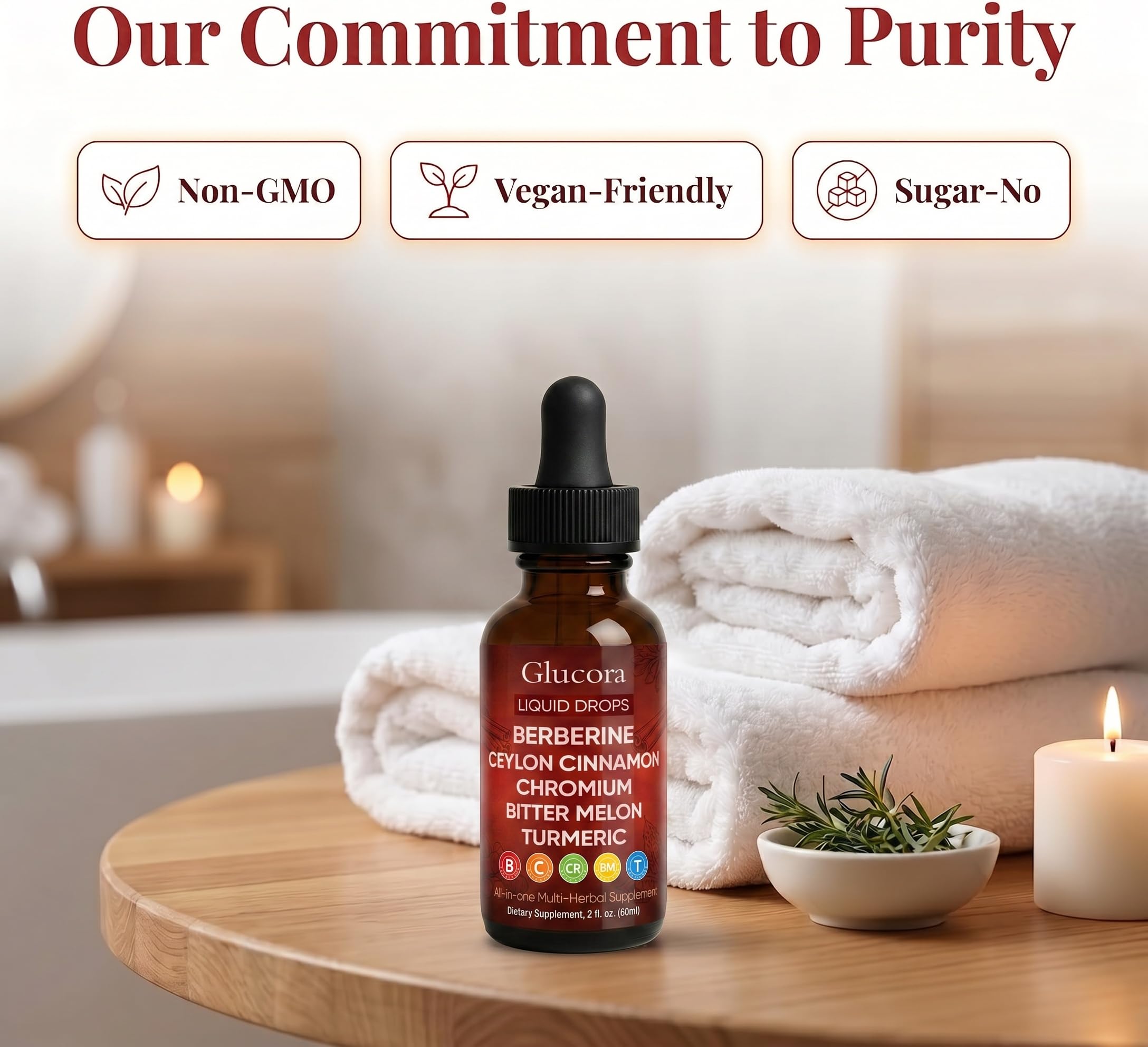 AMOQUCT primer plano de canela y cúrcuma cerca del frasco, destacando origen vegetal