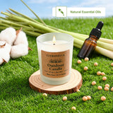 Amorxiao etiqueta del frasco con información y beneficio aromático