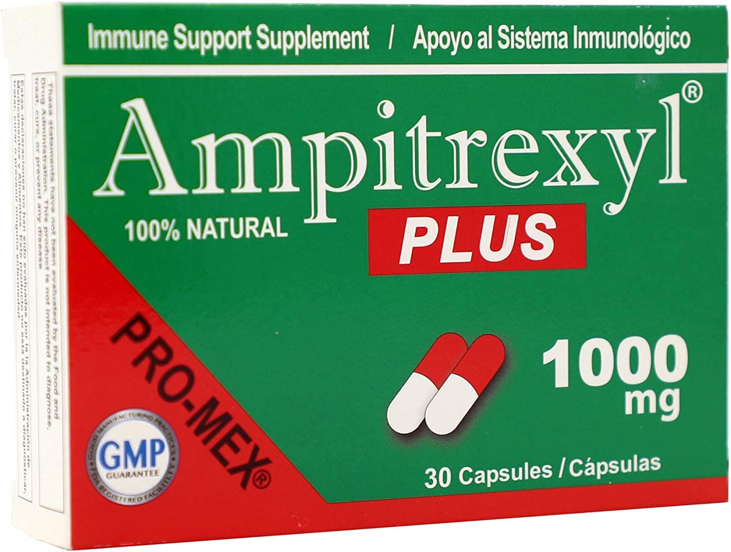 Ampitrexyl cápsula vegetal abierta detalle de textura y facilidad de ingestión