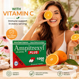 Ampitrexyl mezcla en polvo y extractos naturales indicando origen botánico