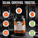 AMPOWER porciones con medidor indicando 30 servicios por envase