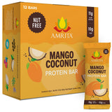 Amrita frente del empaque mango coco mostrando diseño y beneficios