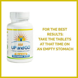 amUPandGO persona entrenando por la mañana con energía sostenida gracias al producto