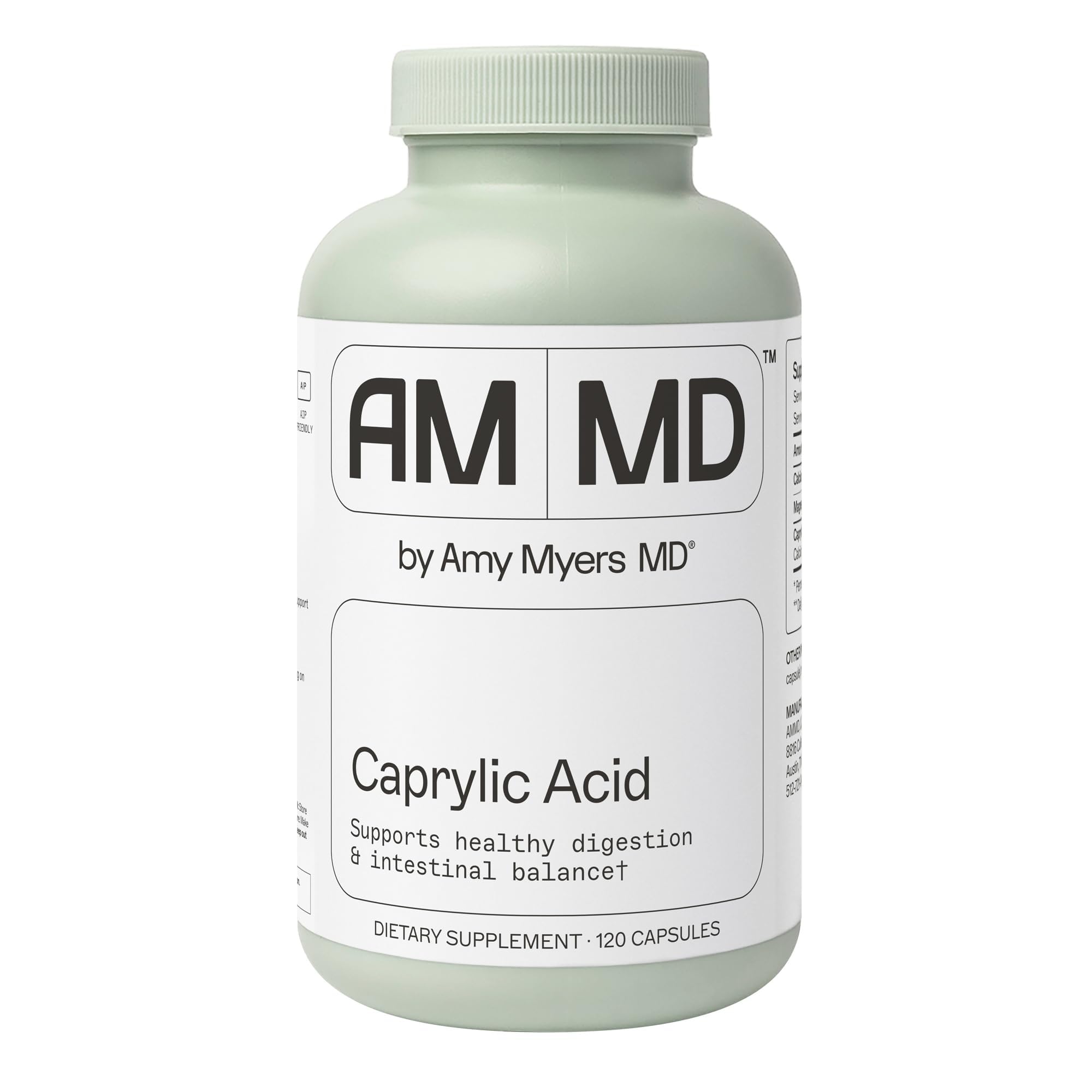 Amy Myers MD frasco frontal mostrando cápsulas y etiqueta clara