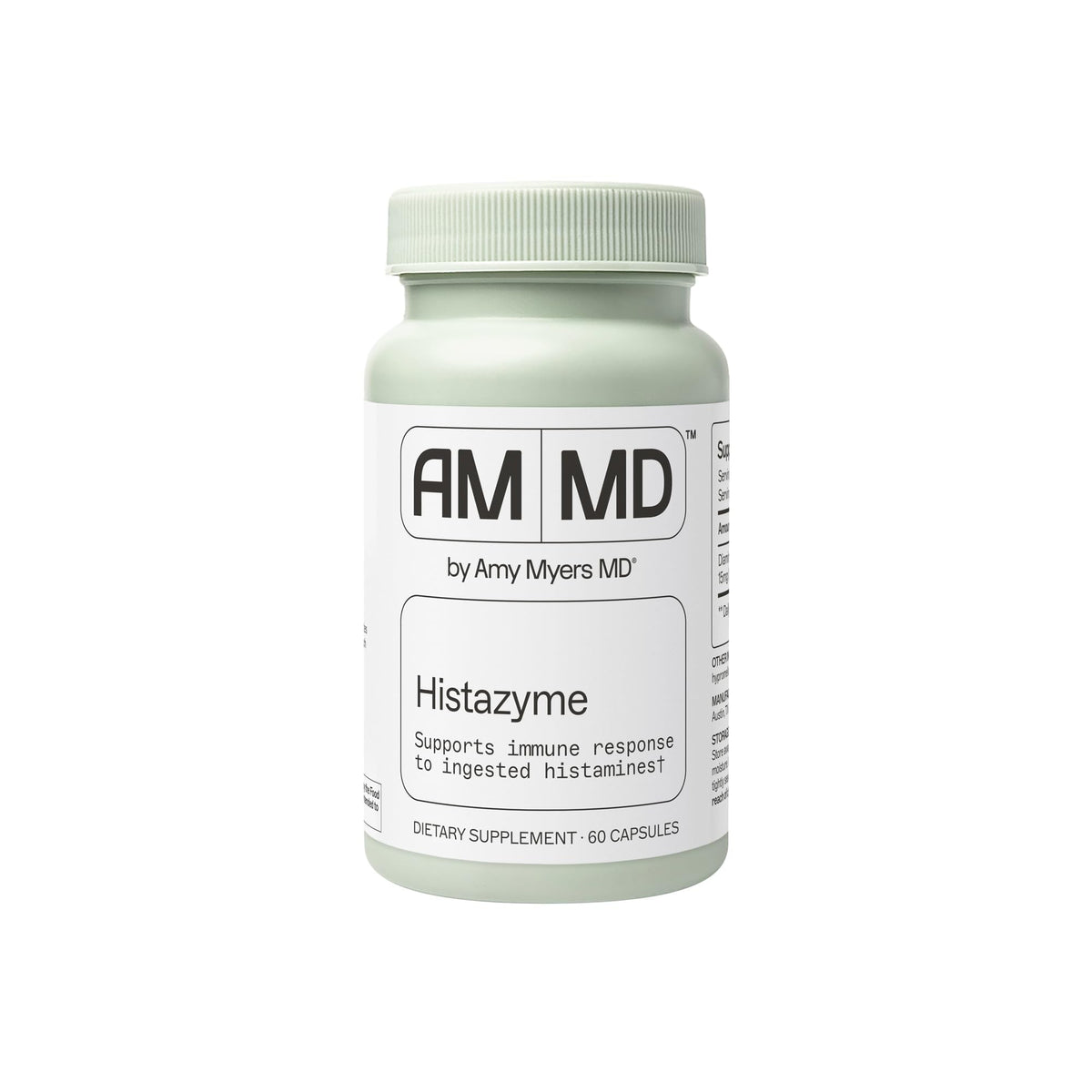 Amy Myers MD envase frente mostrando botella y etiqueta clara