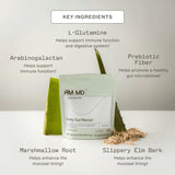 Amy Myers MD polvo disuelto en vaso para comodidad digestiva diaria