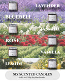 AMYRYLAN textura de cera de soja, quema más limpia y aspecto natural