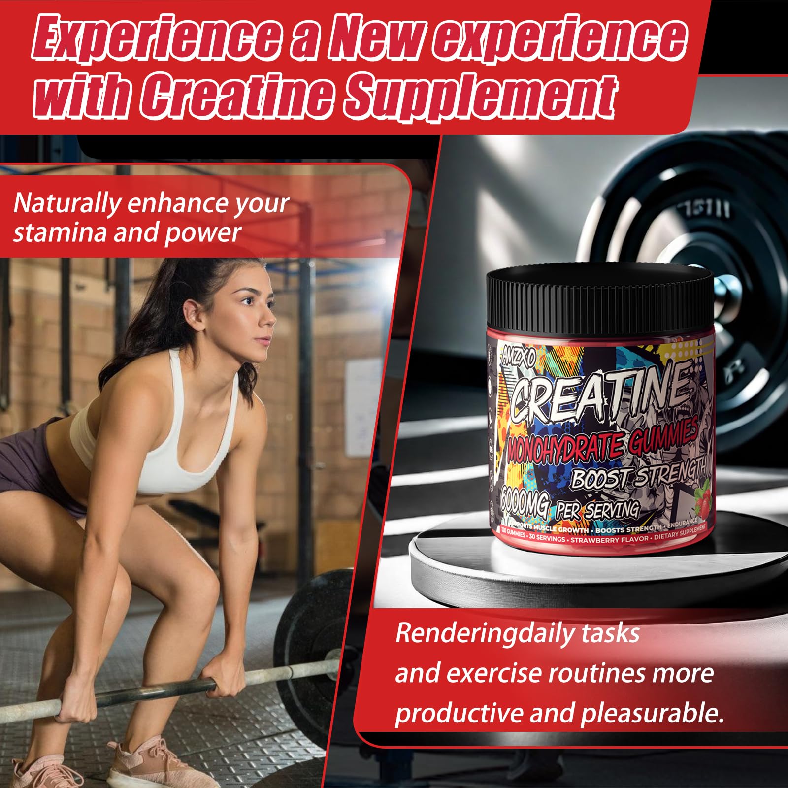 AMZXO etiqueta con ingredientes y vitamina B12 para confianza en calidad