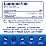 Anabolic Laboratories caja abierta mostrando tabletas, presentación para 60 días