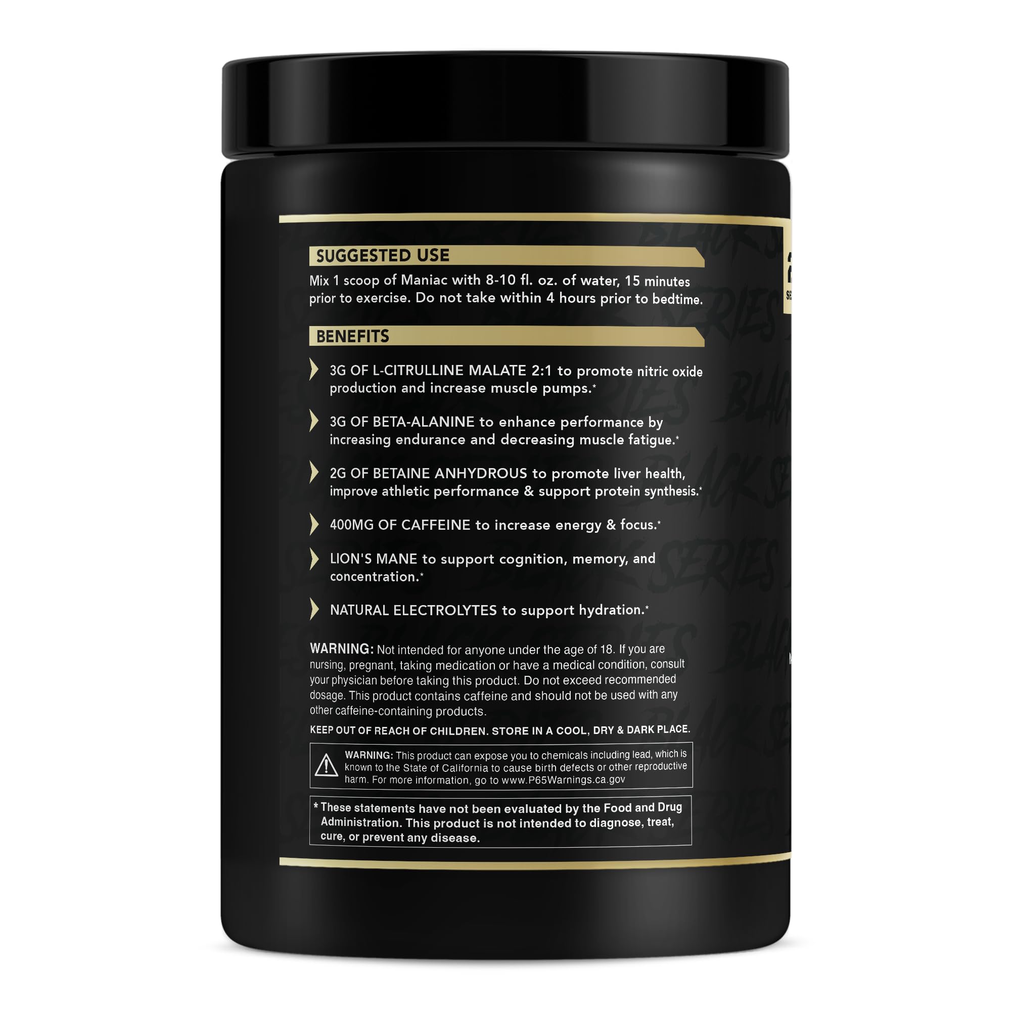 Anabolic Warfare maniaco polvo en cuchara textura fina para disolución rápida