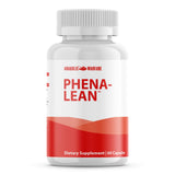 Anabolic Warfare frasco frontal Phena-Lean mostrando diseño y dosis claras