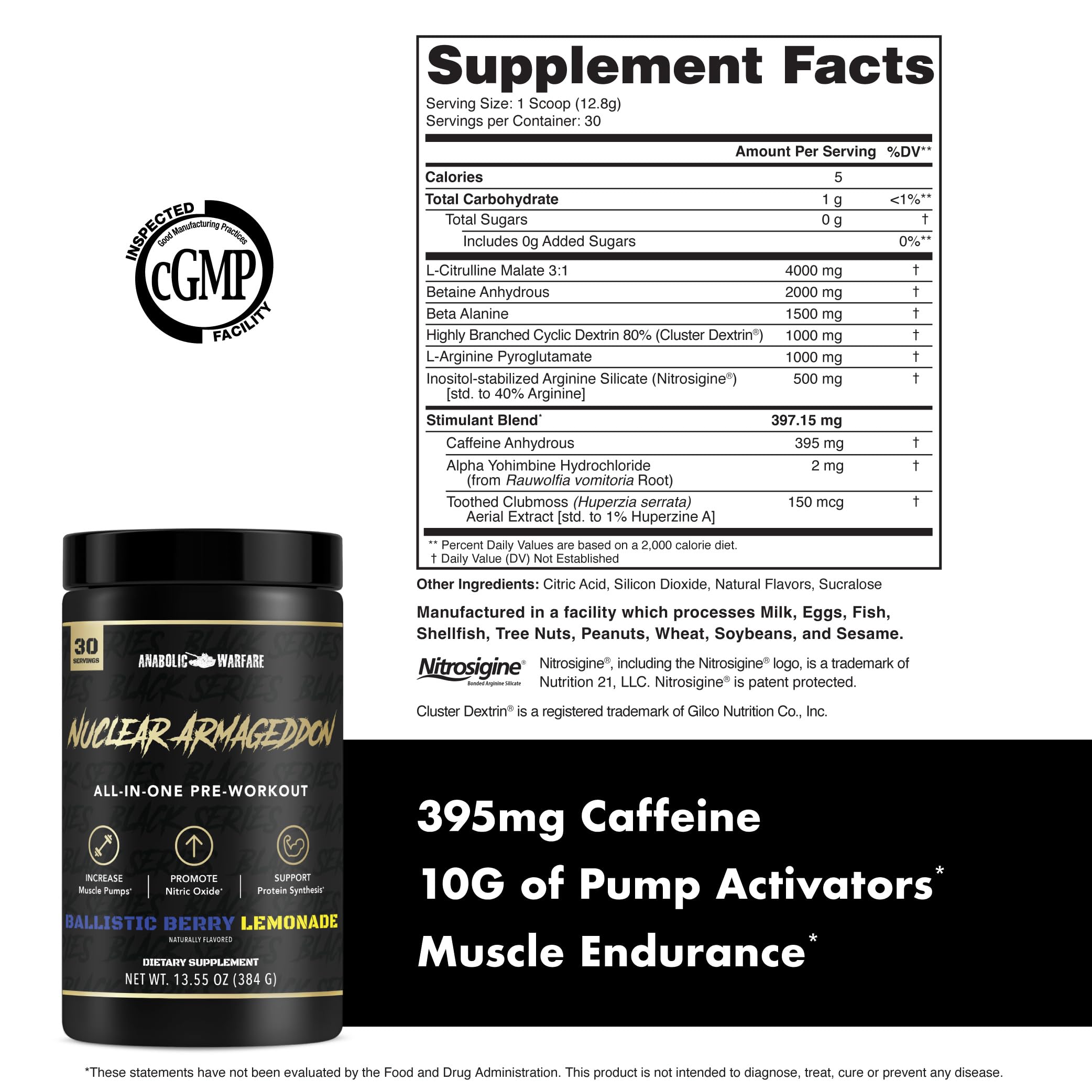 Anabolic Warfare vaso mezclado en uso, energía lista antes de entrenar
