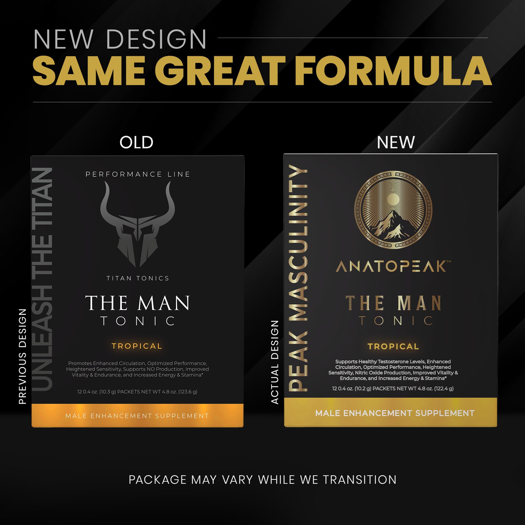 ANATOPEAK Man Tonic en ambiente de gimnasio con una persona tomando el stick preparado para energía