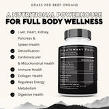 Ancestral Supplements frasco abierto con 180 cápsulas visible para durabilidad