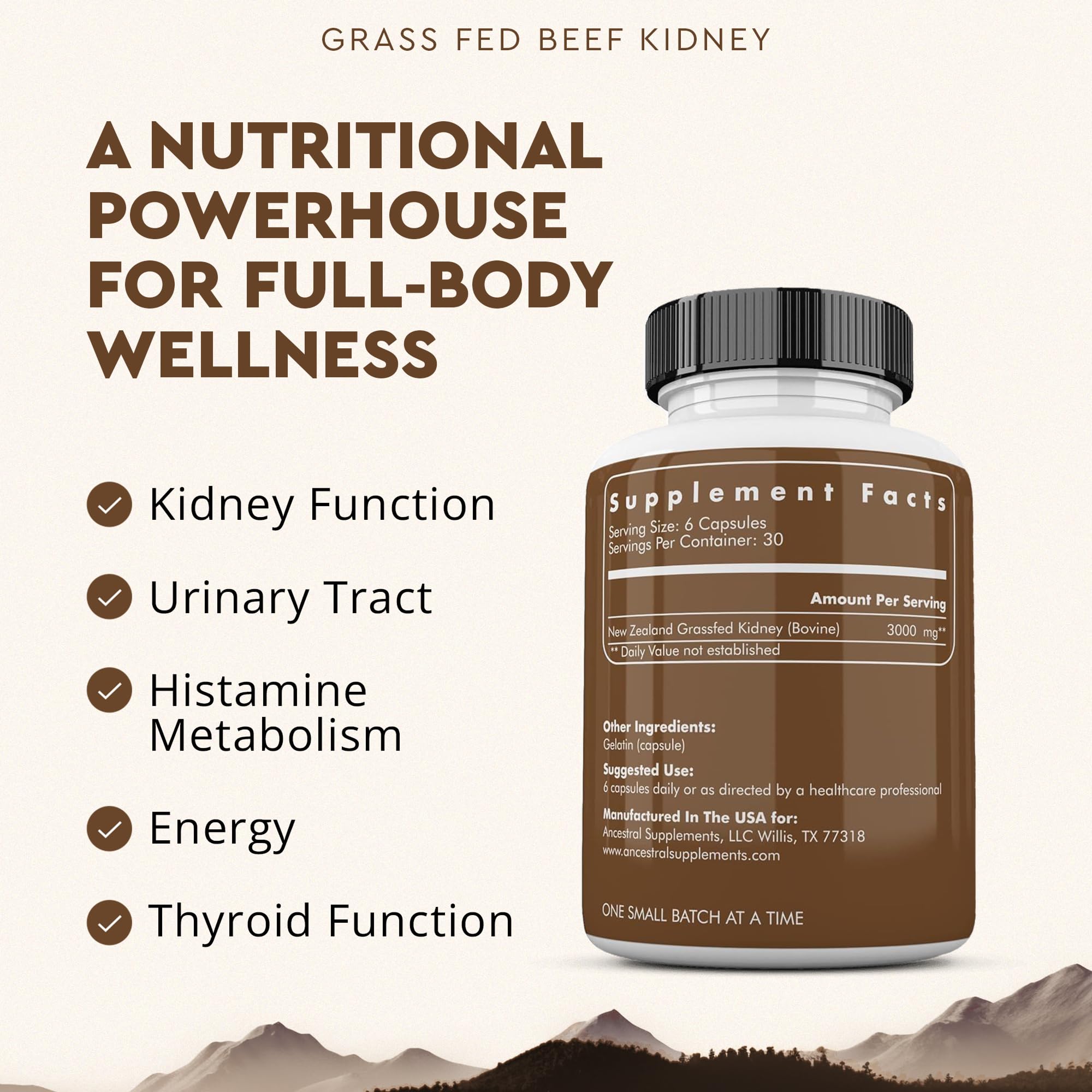 Ancestral Supplements cápsulas en mano para dosificación fácil y conveniencia