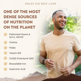 Ancestral Supplements cápsulas en mano junto a un vaso de agua para facilidad de consumo