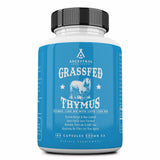 Ancestral Supplements envase frontal mostrando cápsulas y etiqueta, calidad grass-fed