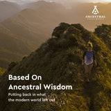 Ancestral Supplements en mesa de desayuno sugiriendo uso diario fácil