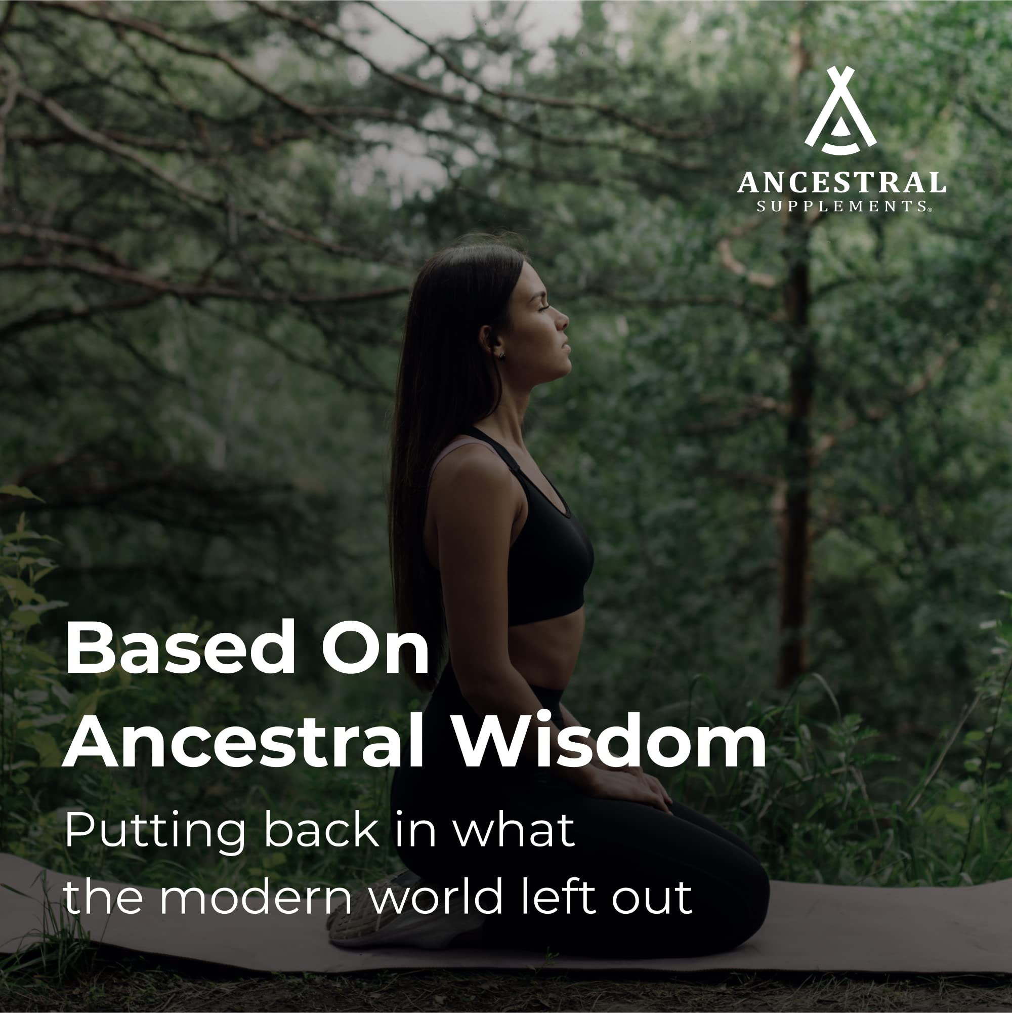 Ancestral Supplements etiqueta nutricional ampliada que muestra información y transparencia