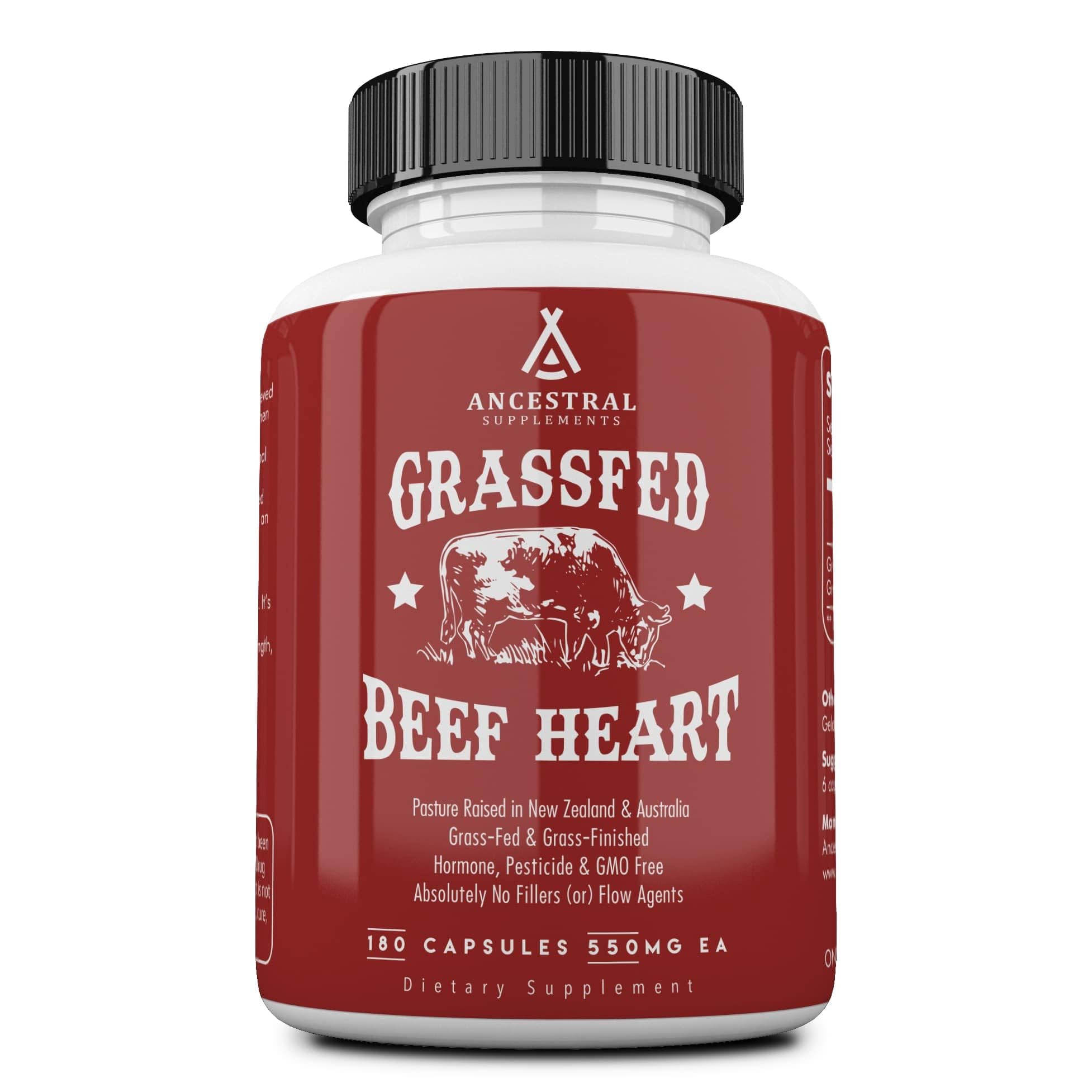 Ancestral Supplements frasco frontal mostrando etiqueta y beneficio nutricional