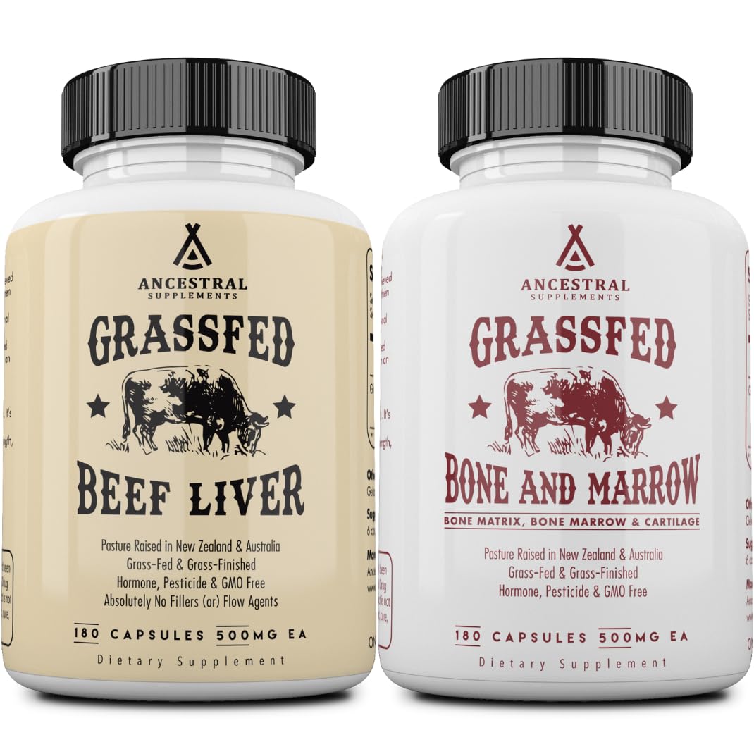 Ancestral Supplements frontal del envase mostrando cápsulas y beneficio nutricional completo