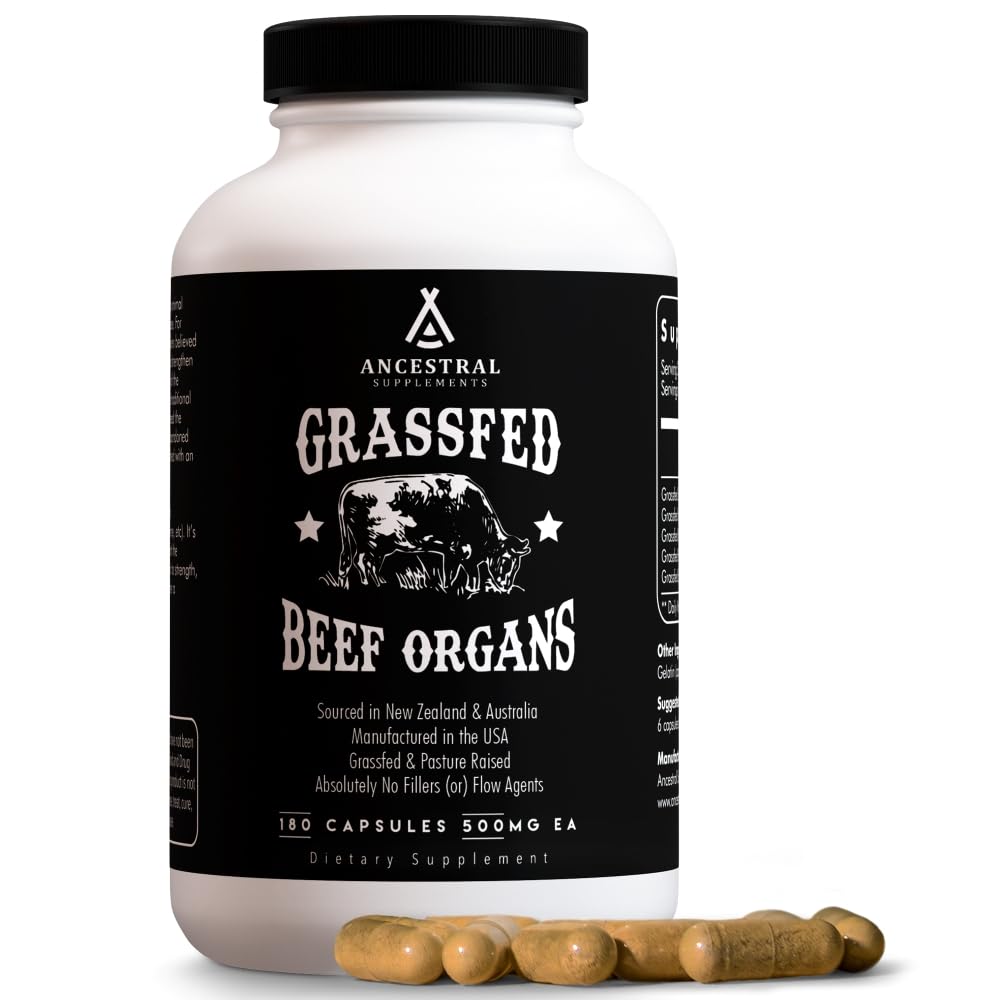 Ancestral Supplements frasco frontal mostrando la etiqueta y beneficio transparente
