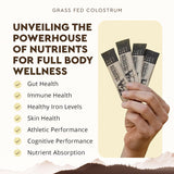 Ancestral Supplements sobre en mano demostrando portabilidad y conveniencia