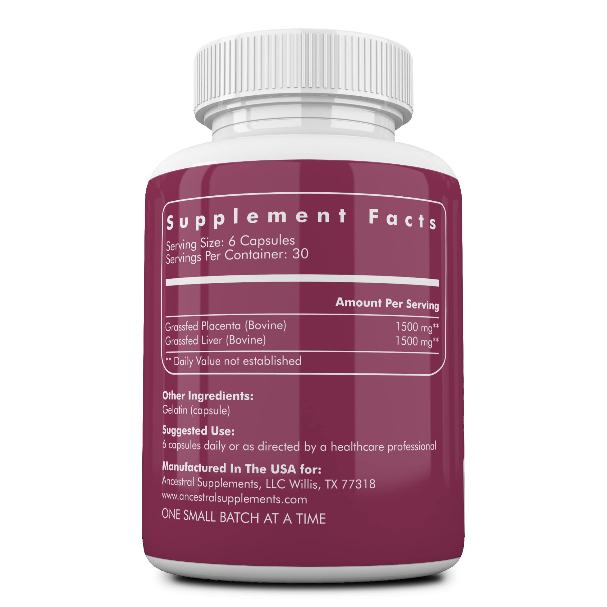 Ancestral Supplements polvo de placenta y hígado detalle de textura nutritiva