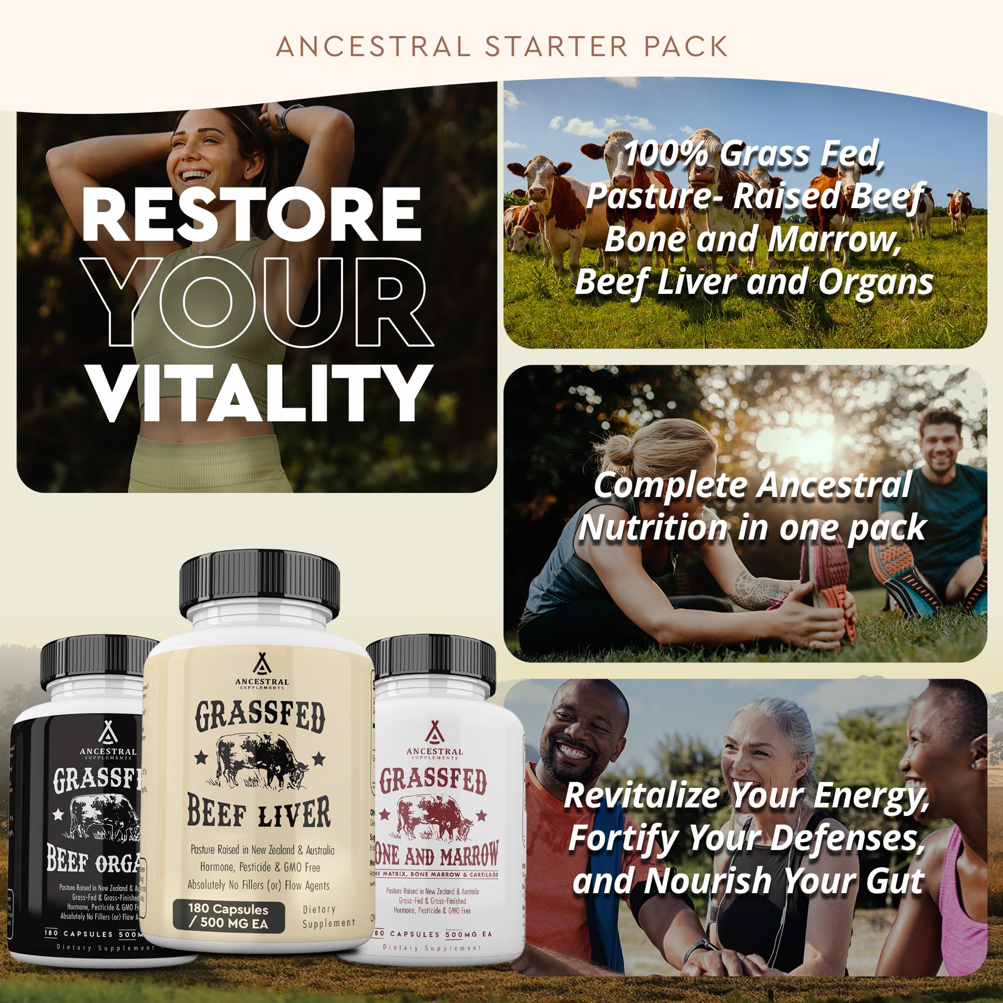 Ancestral Supplements polvo liofilizado detalle preserva nutrientes