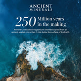 Ancient Minerals botella en ambiente natural que resalta origen botánico