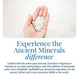 Ancient Minerals etiqueta con ingredientes claridad de la fórmula y confianza