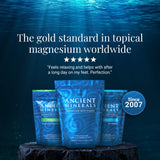 Ancient Minerals el producto en ambiente de baño crea rutina de autocuidado