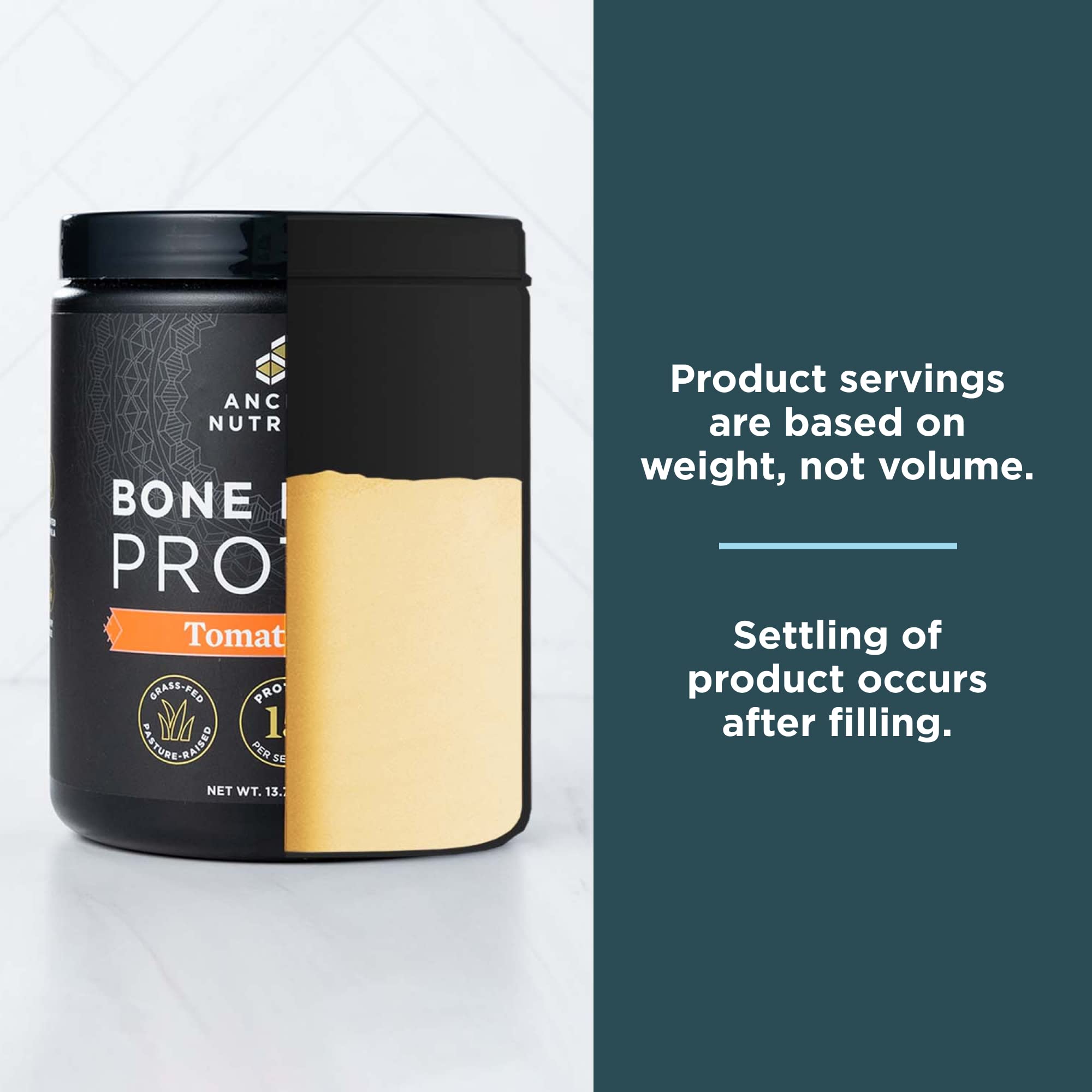 Ancient Nutrition bote en cocina estilo de vida para consumo diario y conveniencia