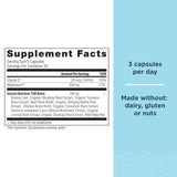 Ancient Nutrition detalle de cápsula resaltando textura y formulación fácil de tragar