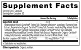 Ancient Nutrition detalle lateral del etiquetado y ingredientes, claridad informativa
