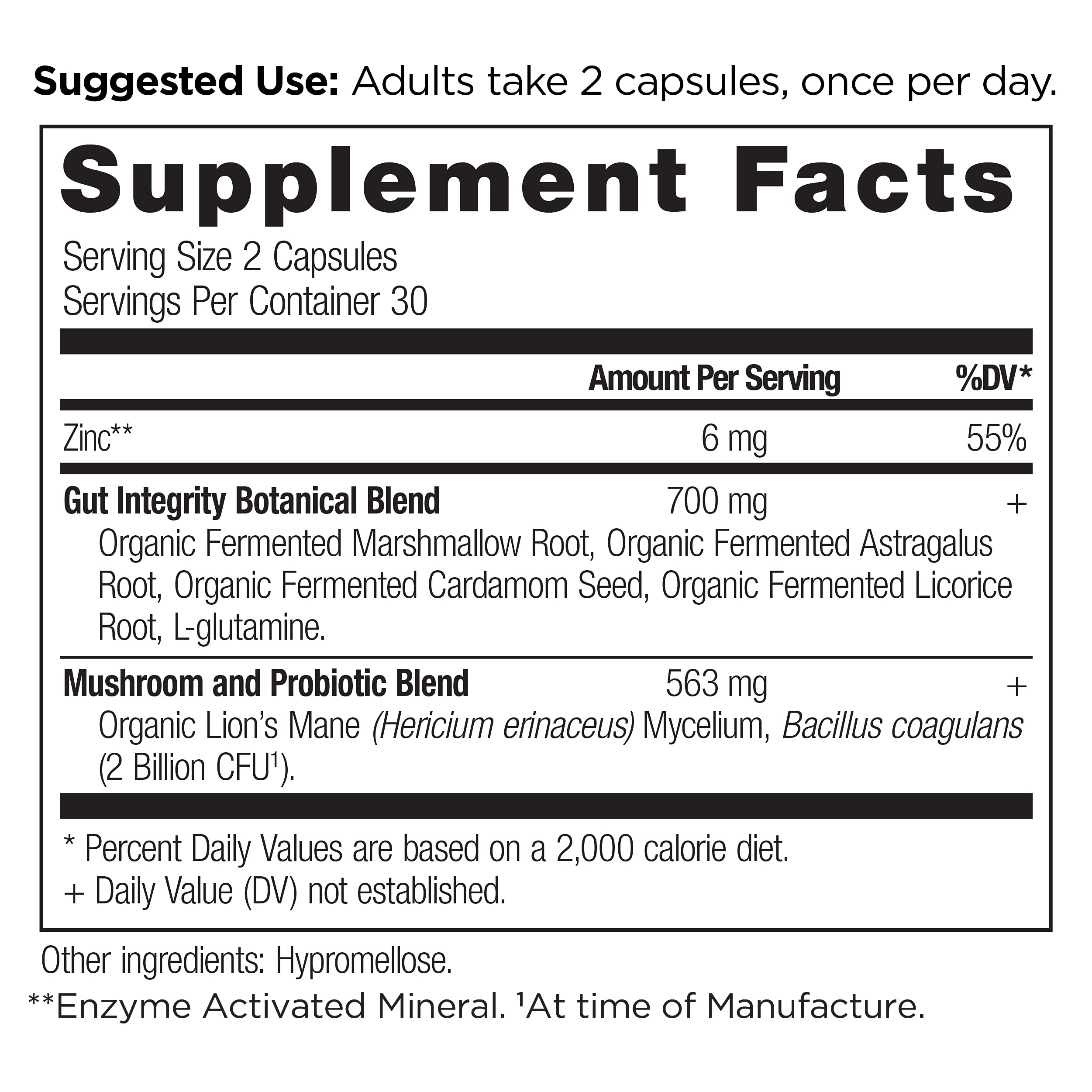 Ancient Nutrition: cápsulas mostradas en mano para visualizar la porción y conveniencia