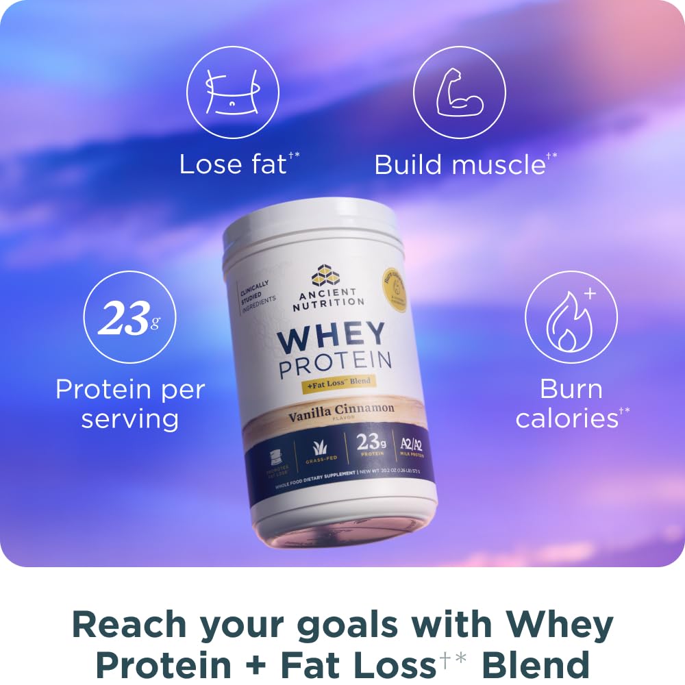 Ancient Nutrition etiqueta con lista de ingredientes y beneficios visibles