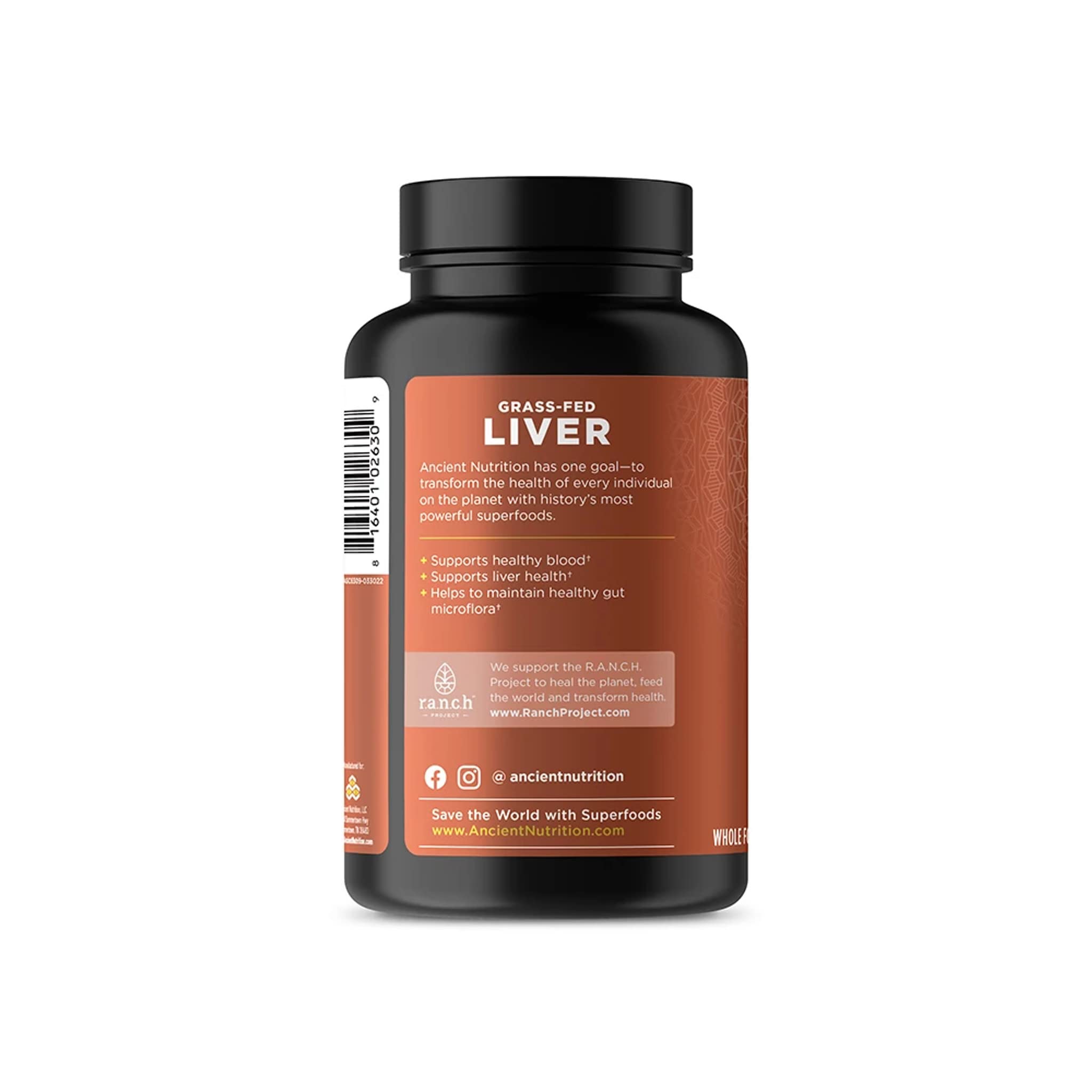 Ancient Nutrition estilo de vida: frasco en cocina iluminada transmitiendo bienestar